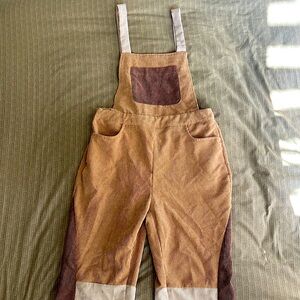 *BRAND NEW* patchwork style overalls